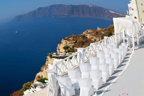 En el mar de santorini isla griega Europa aniversario y ma — Foto de Stock