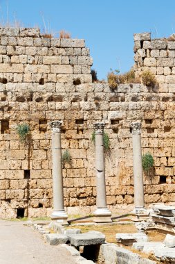 Perge eski yapılar Roma Tapınağı 