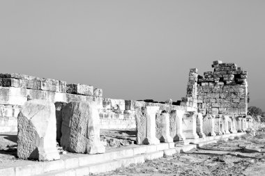  Anadolu pamukkale eski yapılar Asya Türkiye colum '