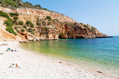 kayalar ve gökyüzü doğa yakınındaki Asya'da