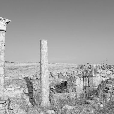 geçmiş pamukkale eski yapılar Asya Türkiye'de sütun 