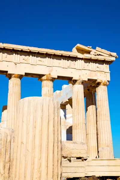Athens in greece the old architecture   parthenon — Stock Photo, Image
