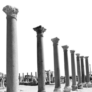 Perge eski yapılar Asya Türkiye'de sütun ve Roma 