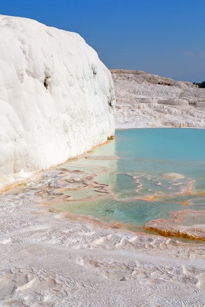 Cálcio pamukkale peru ásia o velho — Fotografia de Stock