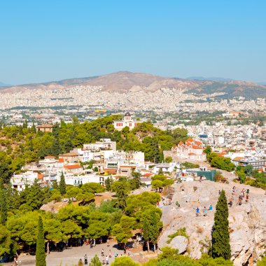 Eski Avrupa'nın eski ve yeni mimari Yunanistan congesti