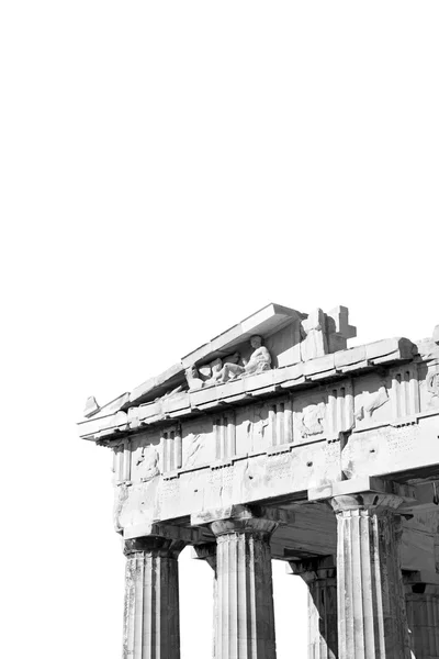 아테네 그리스 오래 된 건축과 역사적인 장소 부분에 — 스톡 사진