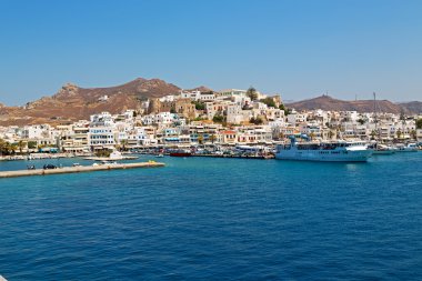 tekne Santorini'de eski Tarih 