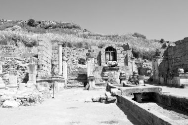  perge eski inşaat Asya Türkiye'de sütun ve roma