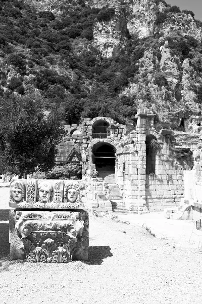 Μύρα της Τουρκία Ευρώπη παλιά Ρωμαϊκή νεκρόπολη και αυτόχθονες τάφος s — Φωτογραφία Αρχείου
