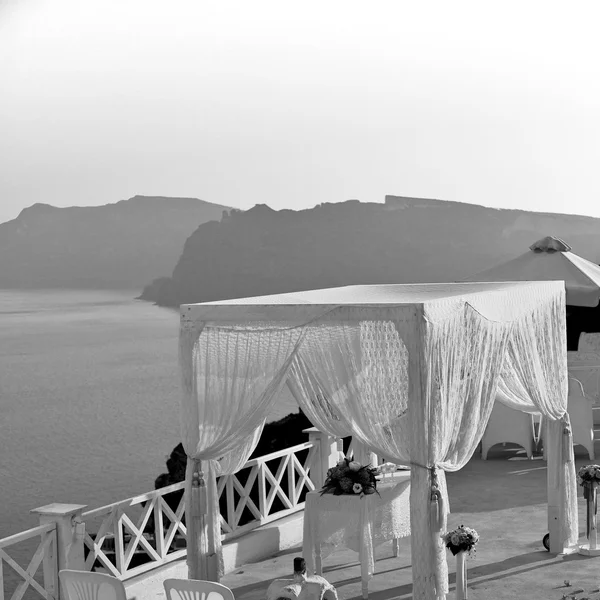 A santorini görög tenger sziget Európa évforduló és m — Stock Fotó