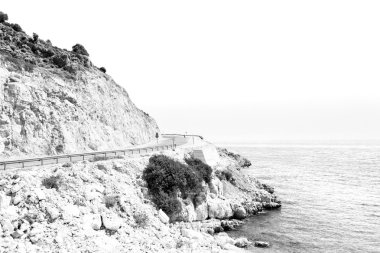 Asya thurkey antalya Likya'nın yolu su kayalar ve gökyüzü n yakınındaki