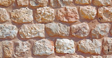 Umman duvar eski ev ve soyut yapı bloğu 