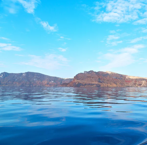 Aus dem Bootsschaum und Schaum griechische Inseln im Mittelmeer — Stockfoto