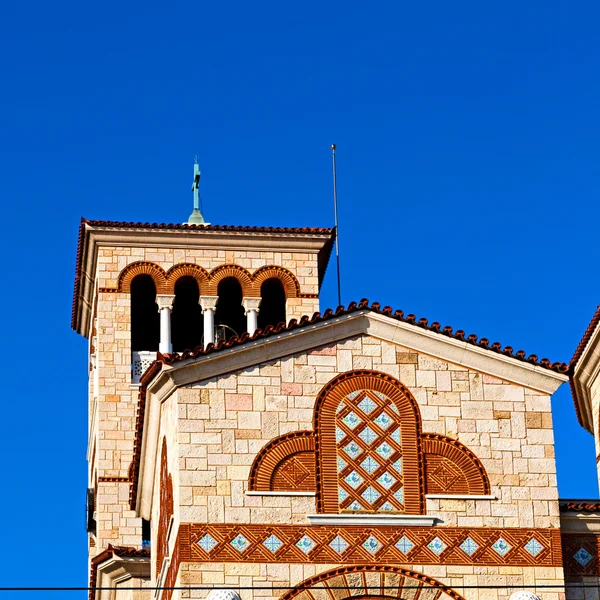 En athens cyclades Grecia antigua arquitectura y pueblo griego t — Foto de Stock