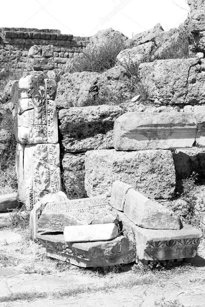  in  perge old construction asia turkey the column  and the roma