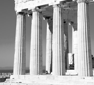 Atina Akropol ve Yunanistan eski mimar tarihi