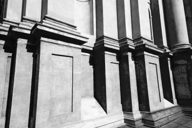 Avrupa İtalya ve mermer ülkede soyut eski sütun 