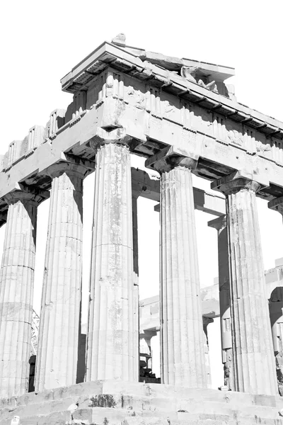 Athens  acropolis and  historical    in greece the old architect — Stock Photo, Image