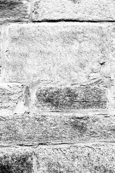 Cracked  step   brick in  italy old wall and texture material t — Stock Photo, Image