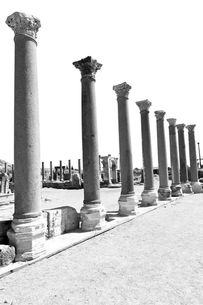 Perge old construction in asia turkey the column  and the roman — Stock Photo, Image