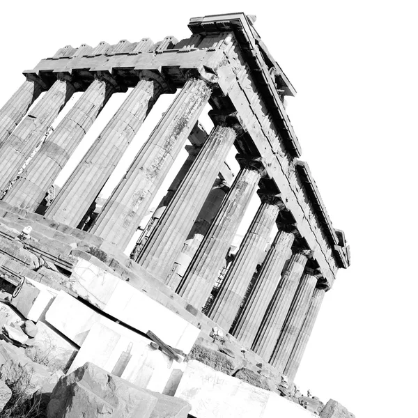 Parthenon and  historical   athens in greece the old architectur — Stock Photo, Image