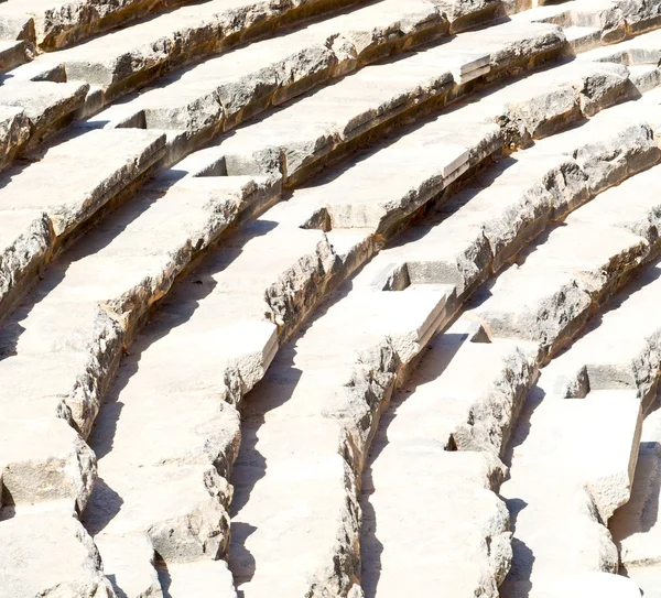 In turkey europe aspendos il vecchio teatro texture astratta di st — Foto Stock