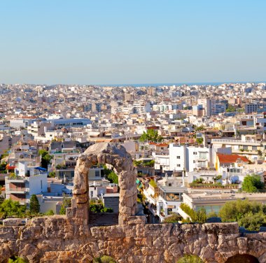 Eski Avrupa'nın eski ve yeni mimari Yunanistan congesti