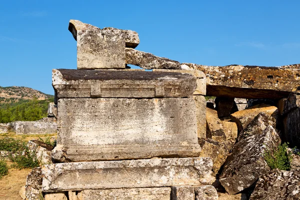 Vieja columna y templo en pavo asiático —  Fotos de Stock