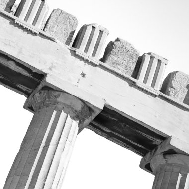 tarihsel Atina'da Yunanistan eski mimari ve historica