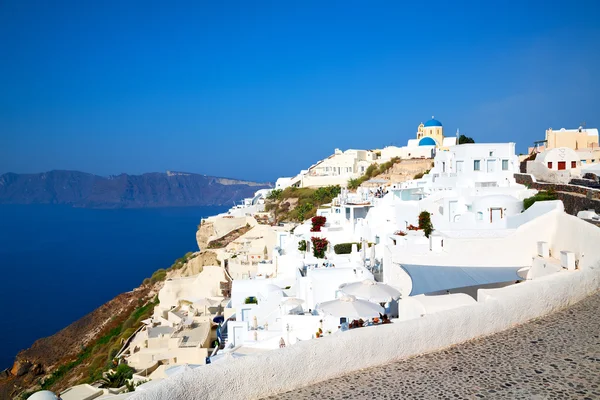 Griego en santorini el —  Fotos de Stock