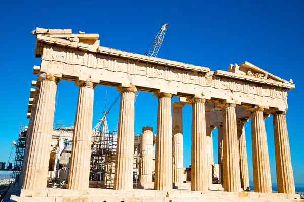 Statue acropolis athens   place  and  historical    in greece th — Stock Photo, Image