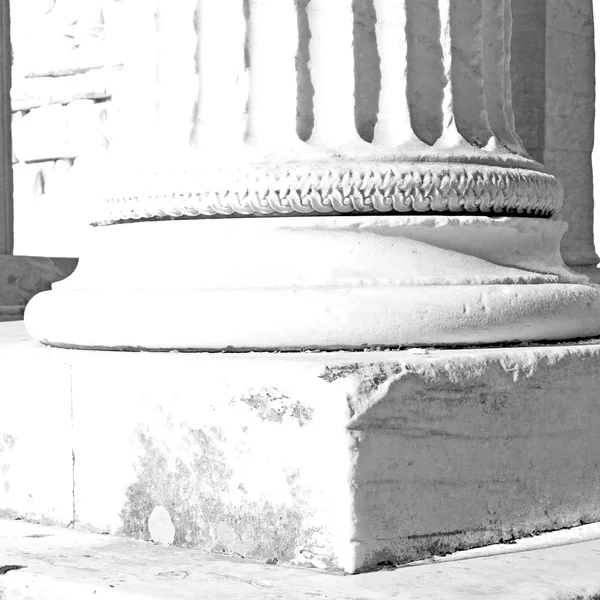 In athens der alte säulensteinbau asien griechenland — Stockfoto