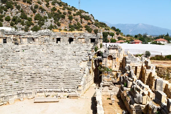 Teatro archeologico in myra turkey europe — Foto Stock