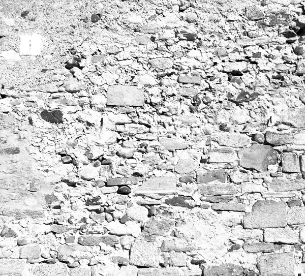 Itália e tijolo degrau rachado em material de textura de parede velha — Fotografia de Stock