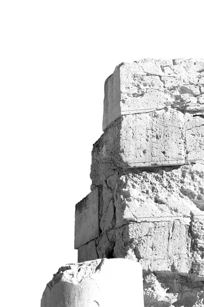 Tijolo velho towert e mármore na Europa Acrópole de Atenas e o céu — Fotografia de Stock