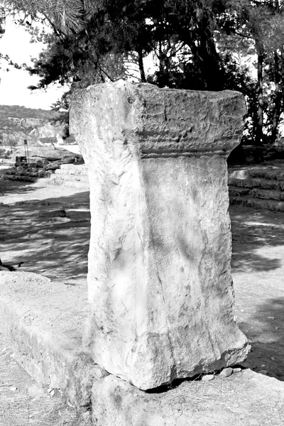 Phaselis deniz bush kapısı Myra'da eski sütun taş c