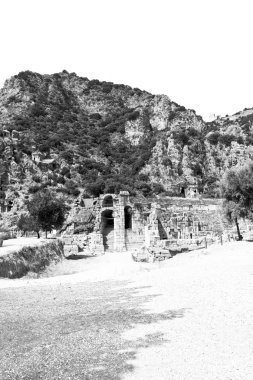 Myra Türkiye Avrupa eski Roma Nekropolü ve yerli mezar s