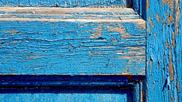 Greece home texture di una vecchia porta in legno antico blu a santori — Foto Stock