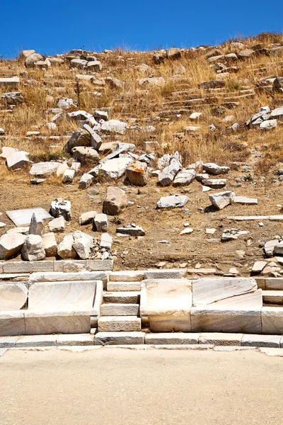 Arqueologia em delos grecia o site — Fotografia de Stock