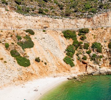 Asya thurkey antalya Likya'nın yolu su kayalar ve gökyüzü n yakınındaki