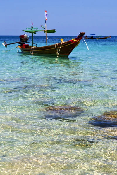 Asie Thajsko ostrov bílý tao bay a Jihočínské moře — Stock fotografie
