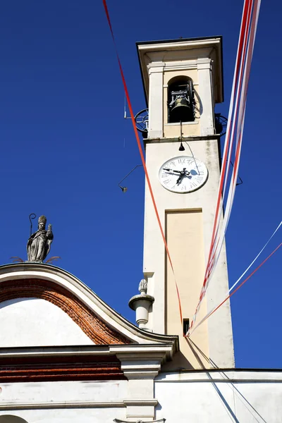 W caiello stary streszczenie Włochy ściana wieży Kościoła dzwon — Zdjęcie stockowe
