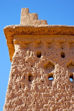 kahverengi eski Afrika Fas ve Kulesinin yakınında