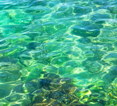 Umman rengi ve refleks Arapça deniz okyanus bulanık