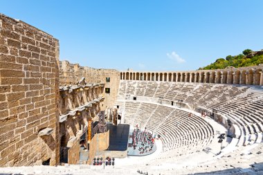  Aspendos ve adım ve gri doku