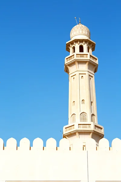 Em oman muscat a antiga mesquita — Fotografia de Stock