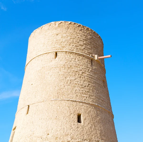 In oman muscat die alte wehrfestung battlesment sky a — Stockfoto