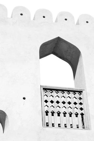 Eski süslü penceresini Umman — Stok fotoğraf