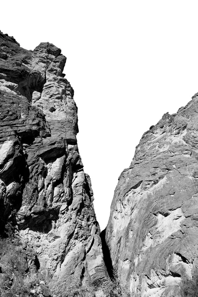 En Oman el viejo desfiladero de montaña — Foto de Stock