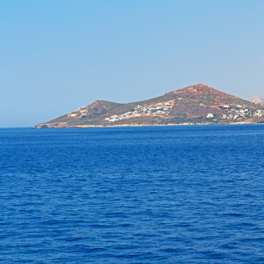 eski cyclades Adası Limanı ve tekne santorini naksos tarihinin